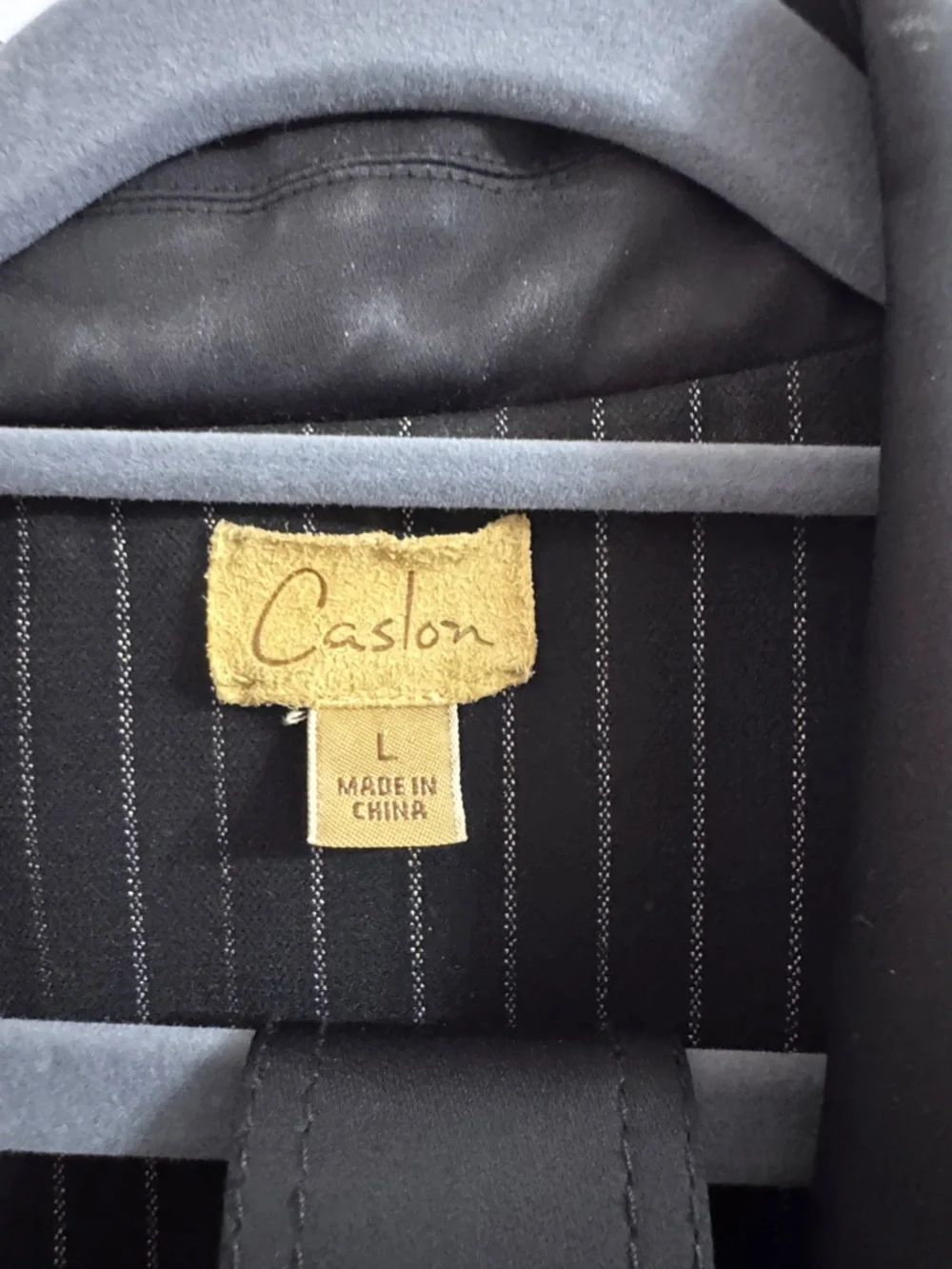 Caslon Black Single-Breasted Trench Coat - Picture 2 of 3